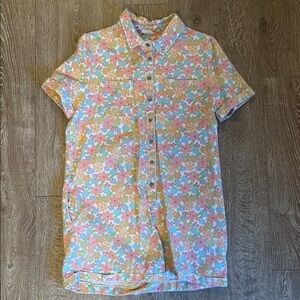 Storia Floral Jumpsuit in Pink and Orange